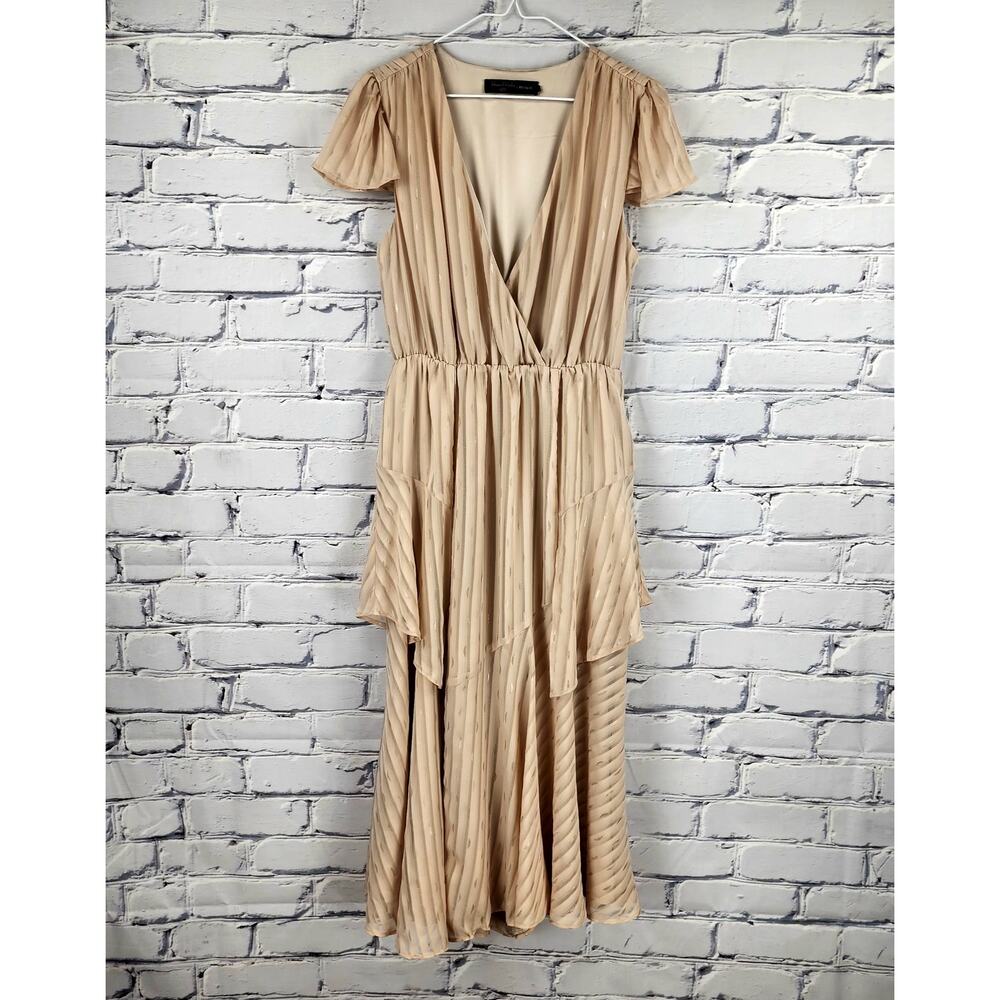 House of Harlow Revolve Dress Womens S Tiered slit Romantic Fairycore boho chic - Picture 3 of 10